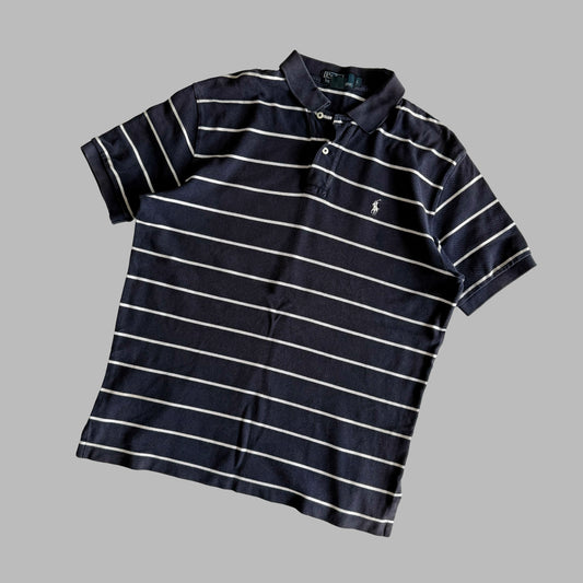 Ralph Lauren Striped Polo Shirt - Large