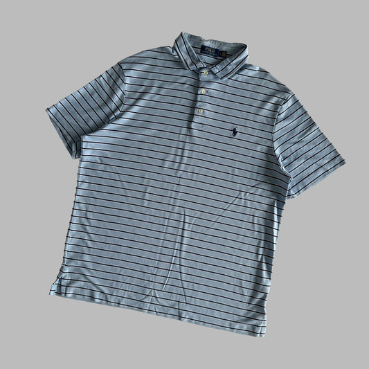 Ralph Lauren Striped Polo Shirt - Large