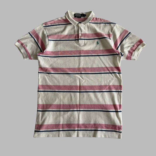 Ralph Lauren Striped Polo Shirt - Small