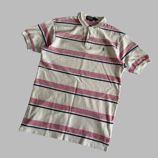 Ralph Lauren Striped Polo Shirt - Small