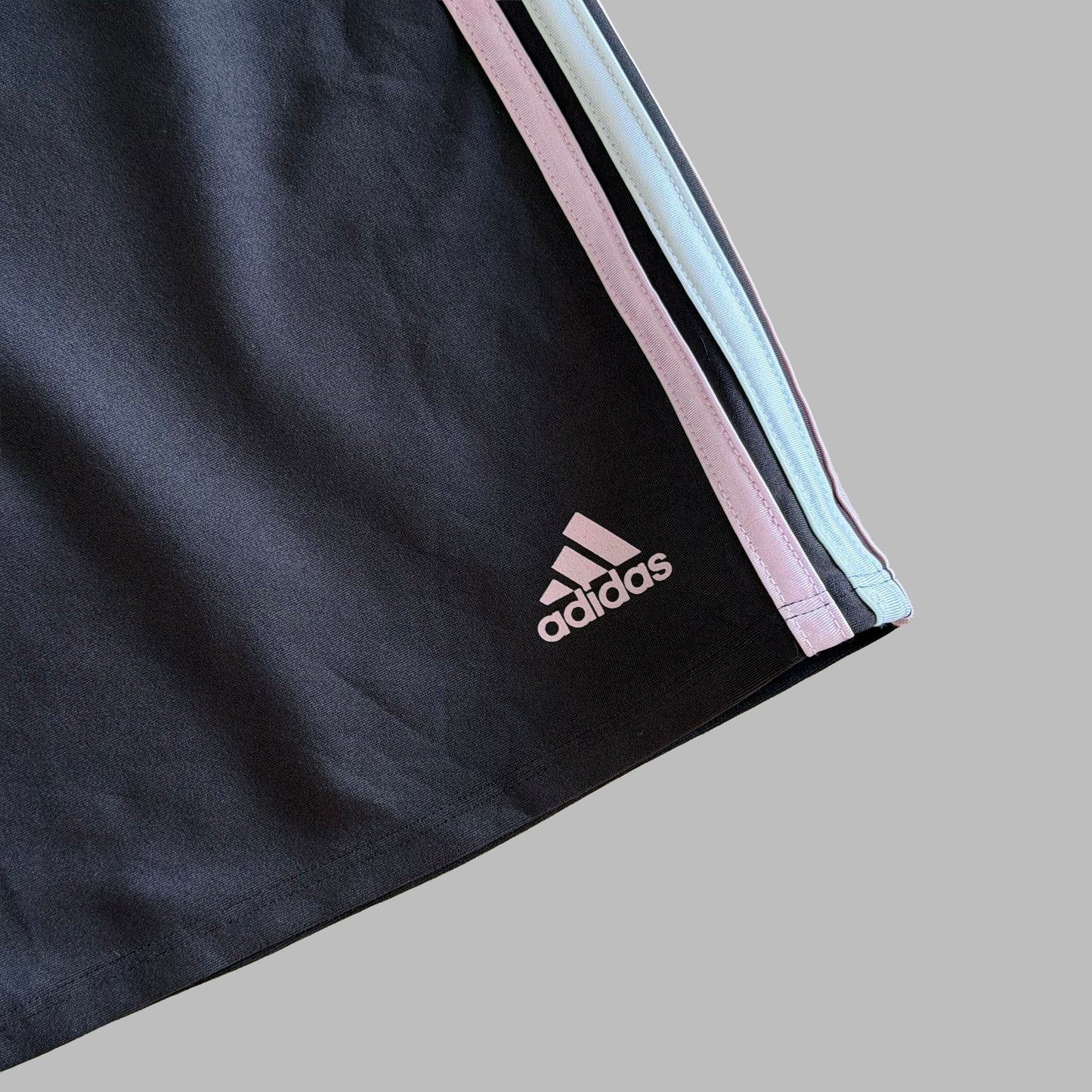 Y2K Adidas Three Stripe Wide Leg Activewear Capris - S