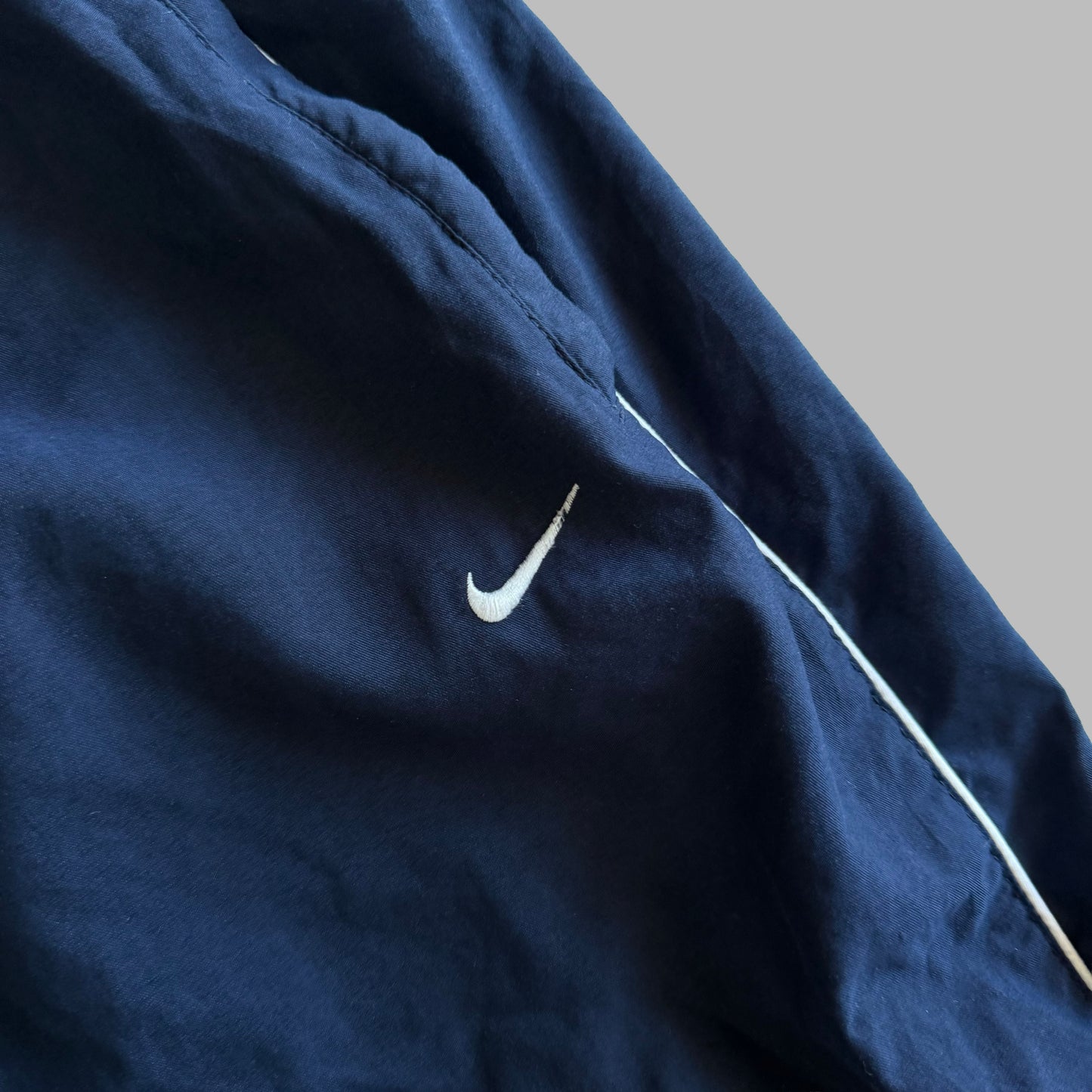 Y2K Nike Striped Baggy Track Pants - M