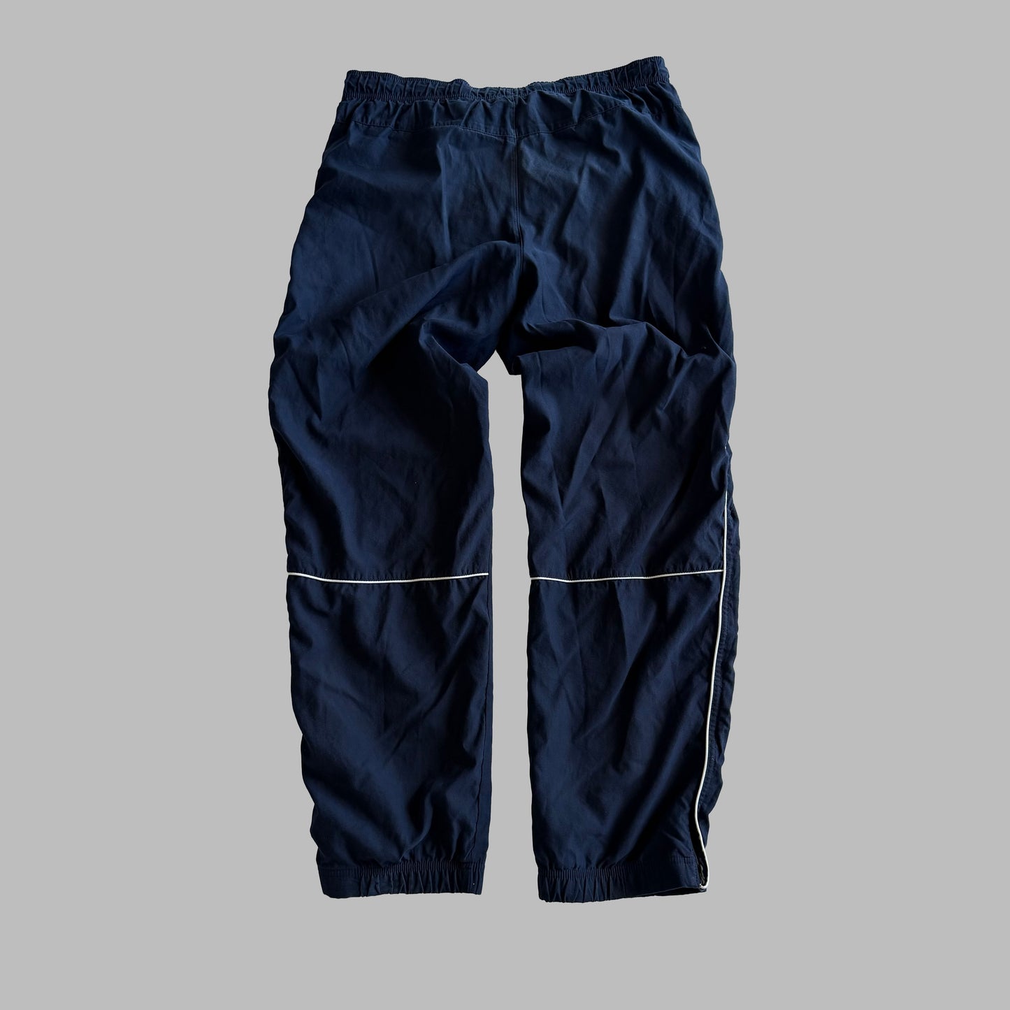 Y2K Nike Striped Baggy Track Pants - M