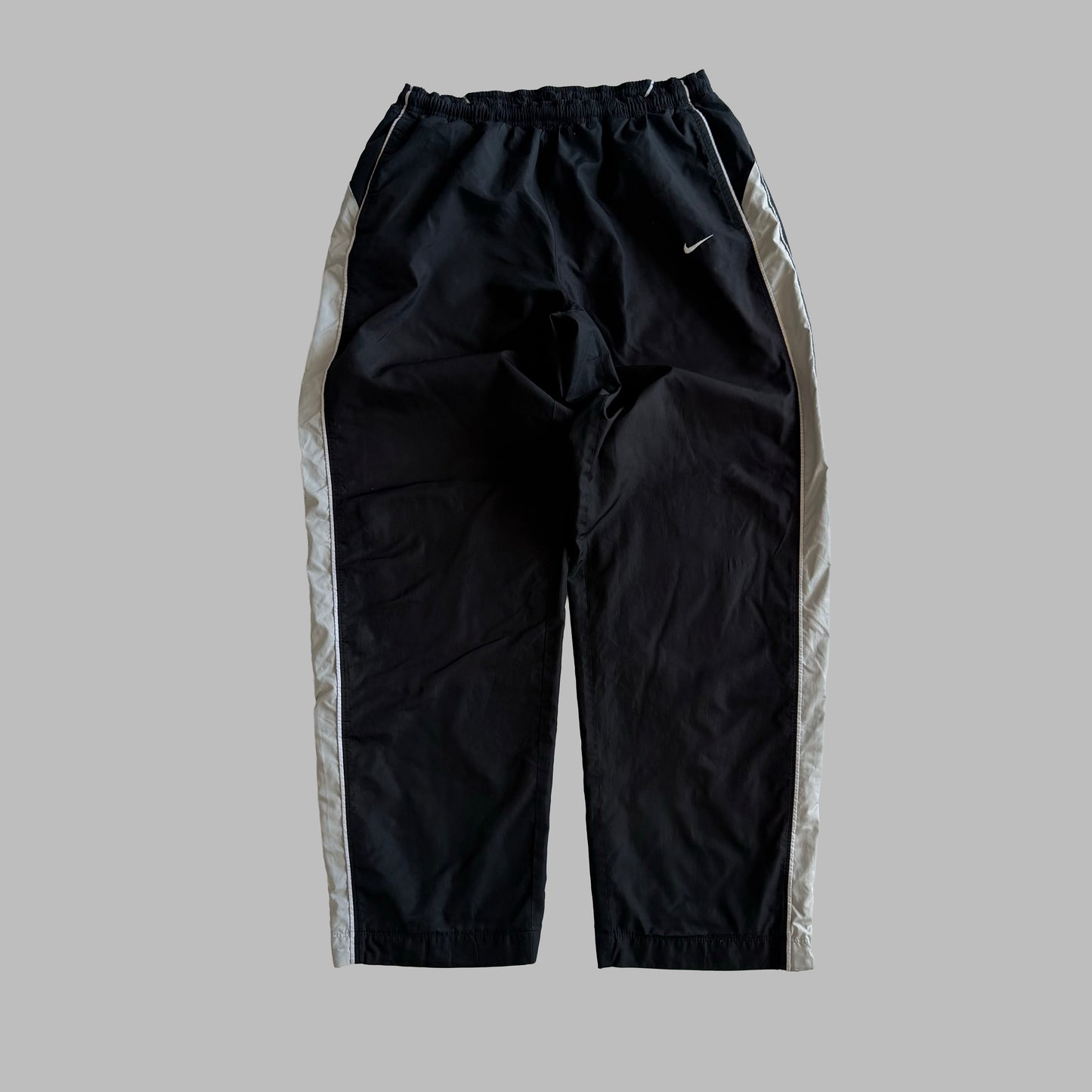 Y2K Nike Wide Leg Striped Track Pants - M