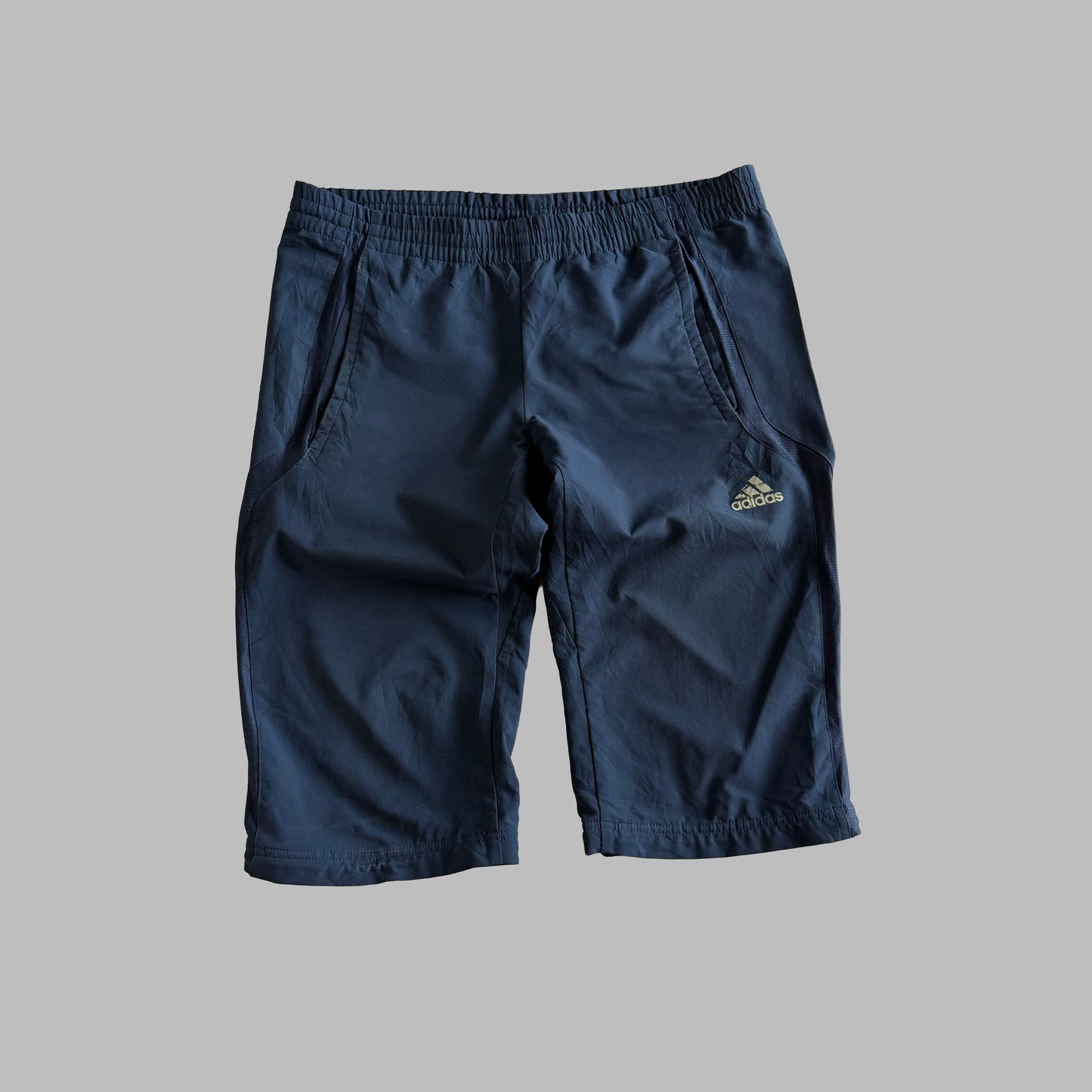 Y2K Adidas Minimal Track Capris - M