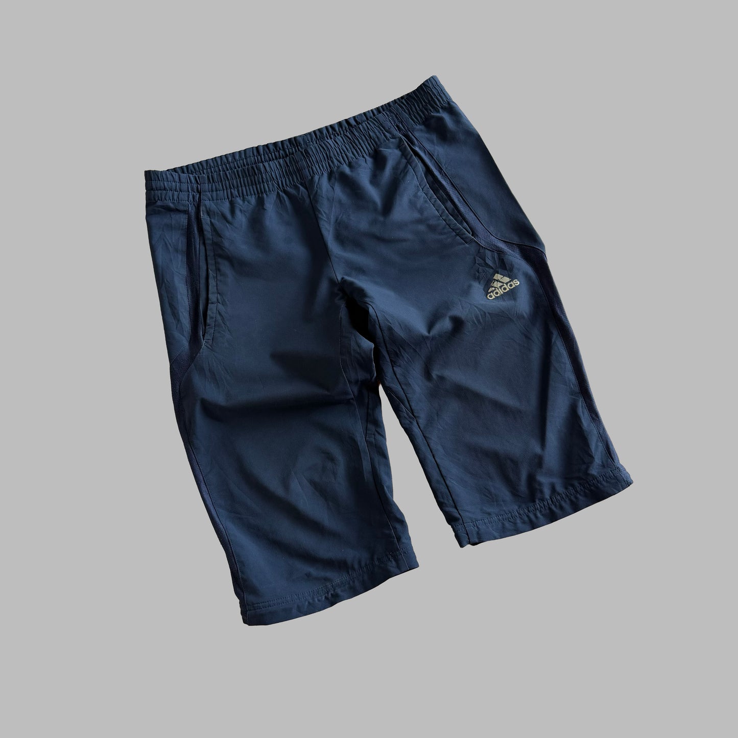 Y2K Adidas Minimal Track Capris - M