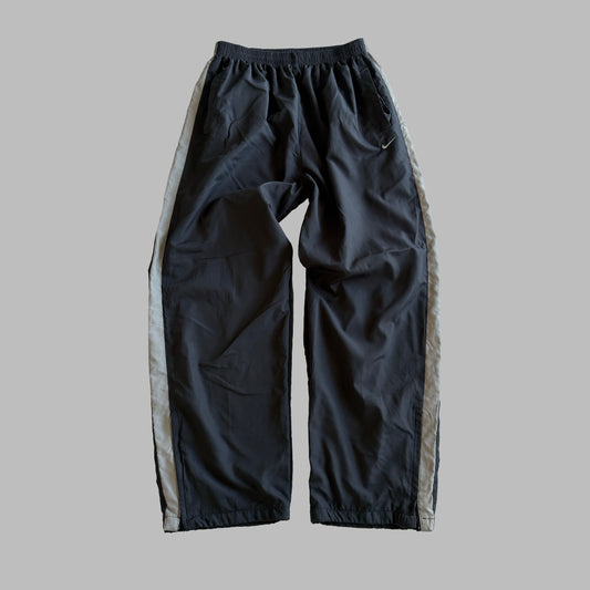 Y2K Nike Wide Leg Striped Track Pants - M