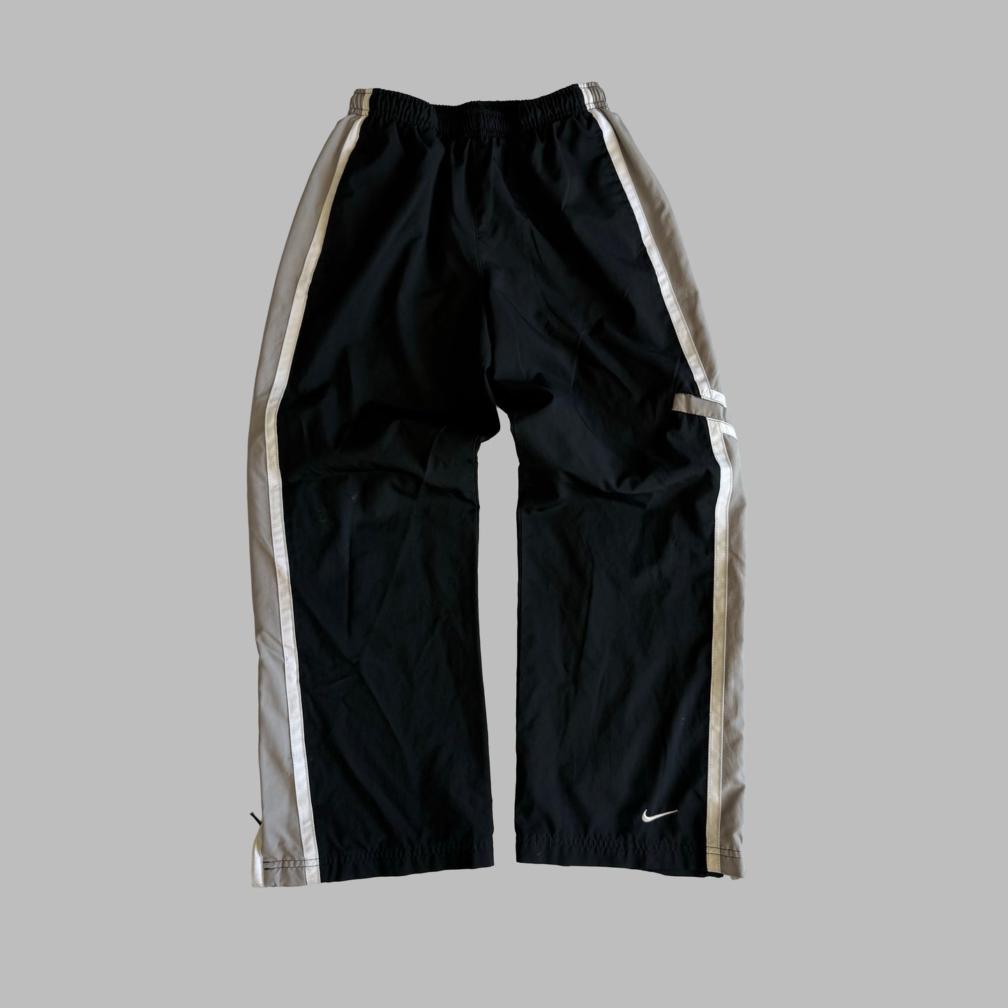 Y2K Nike Striped Baggy Wide Leg Track Pants - XXS