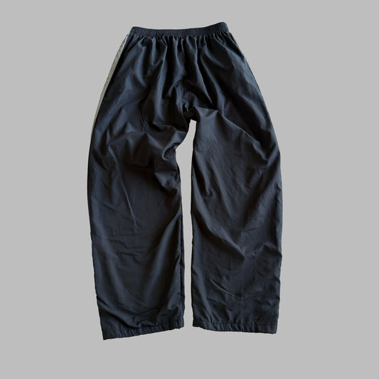 Y2K Nike Wide Leg Striped Track Pants - M