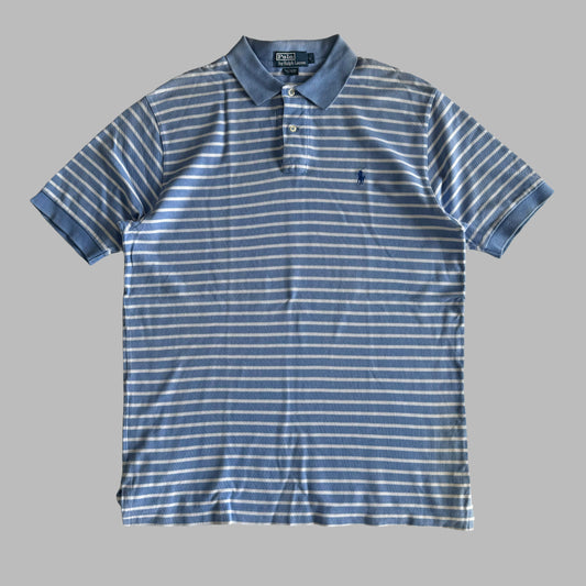 Ralph Lauren Striped Polo Shirt - Large