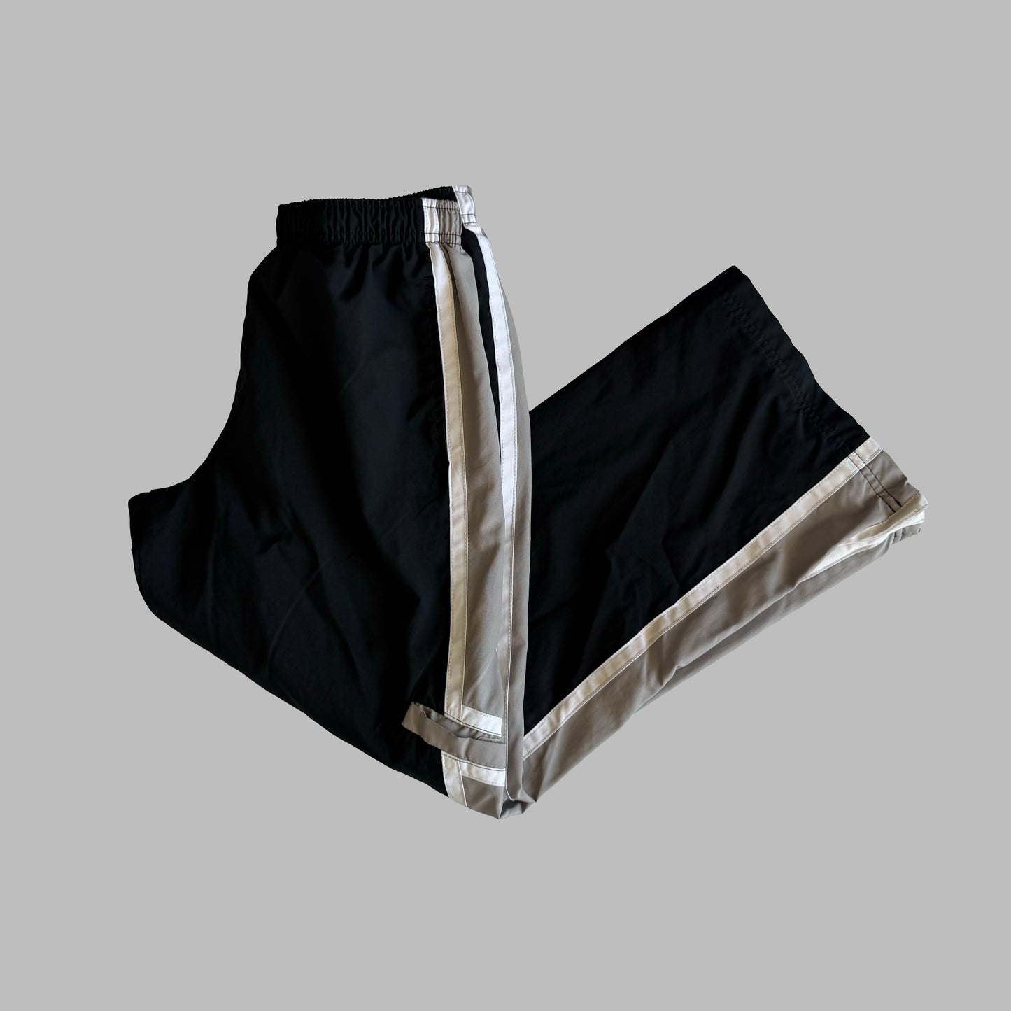 Y2K Nike Striped Baggy Wide Leg Track Pants - XXS