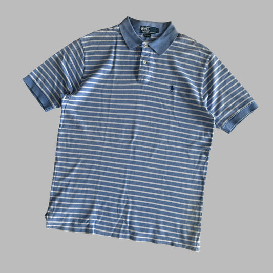 Ralph Lauren Striped Polo Shirt - Large