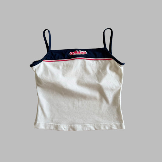 Y2K Adidas Spell Out Tank - L
