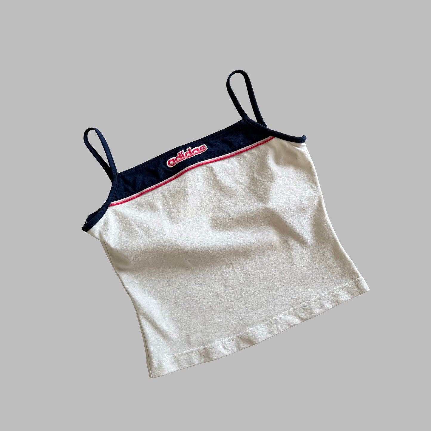 Y2K Adidas Spell Out Tank - L