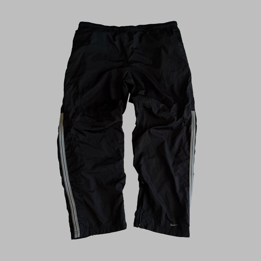 Y2K Nike Striped Wide Leg Track Pants - XL