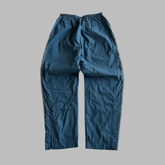 Y2K Nike Wide Leg Striped Track Pants - M