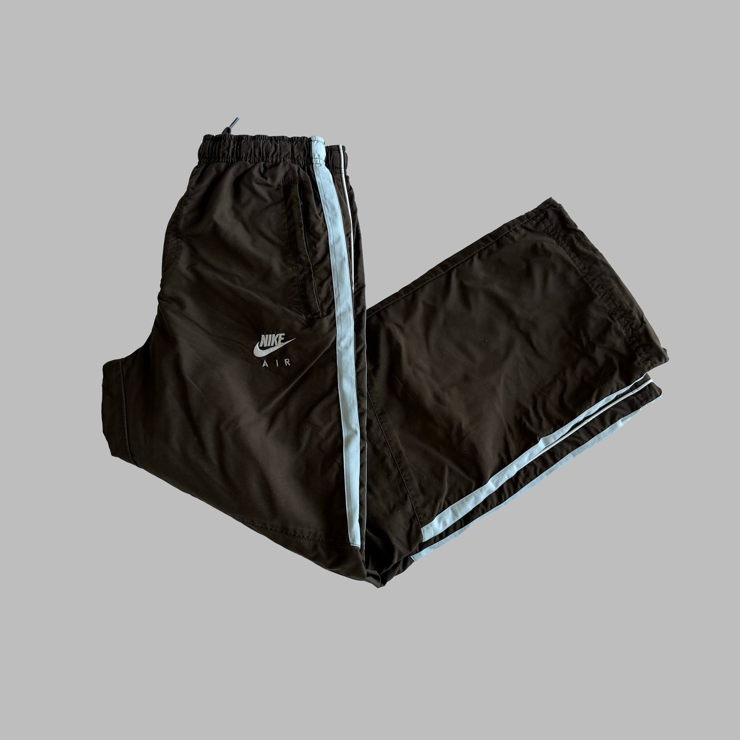 Y2K Nike Striped Wide Leg Track Pants - XXS