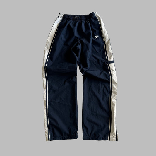 Y2K Nike Wide Leg Striped Track Pants - S