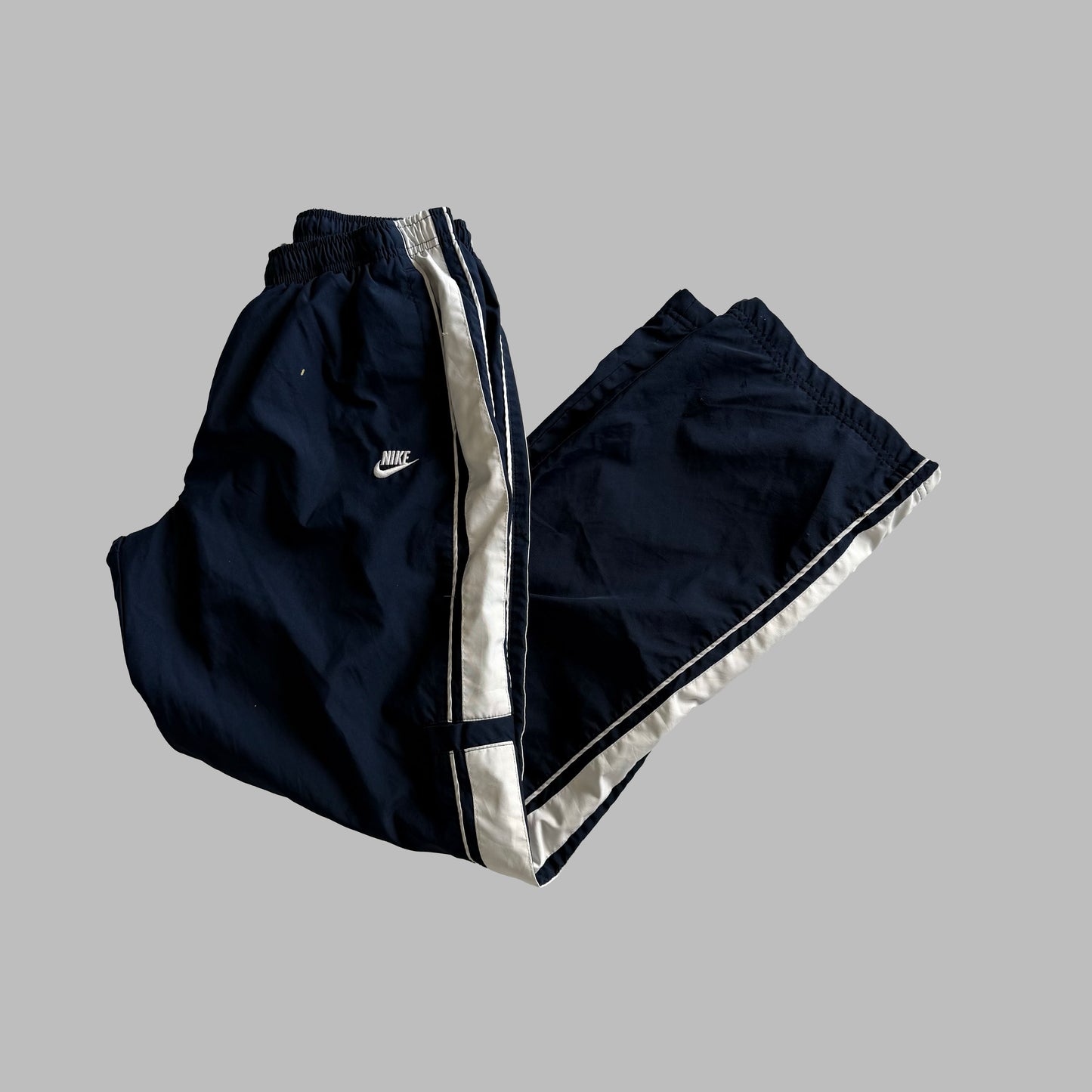 Y2K Nike Wide Leg Striped Track Pants - S