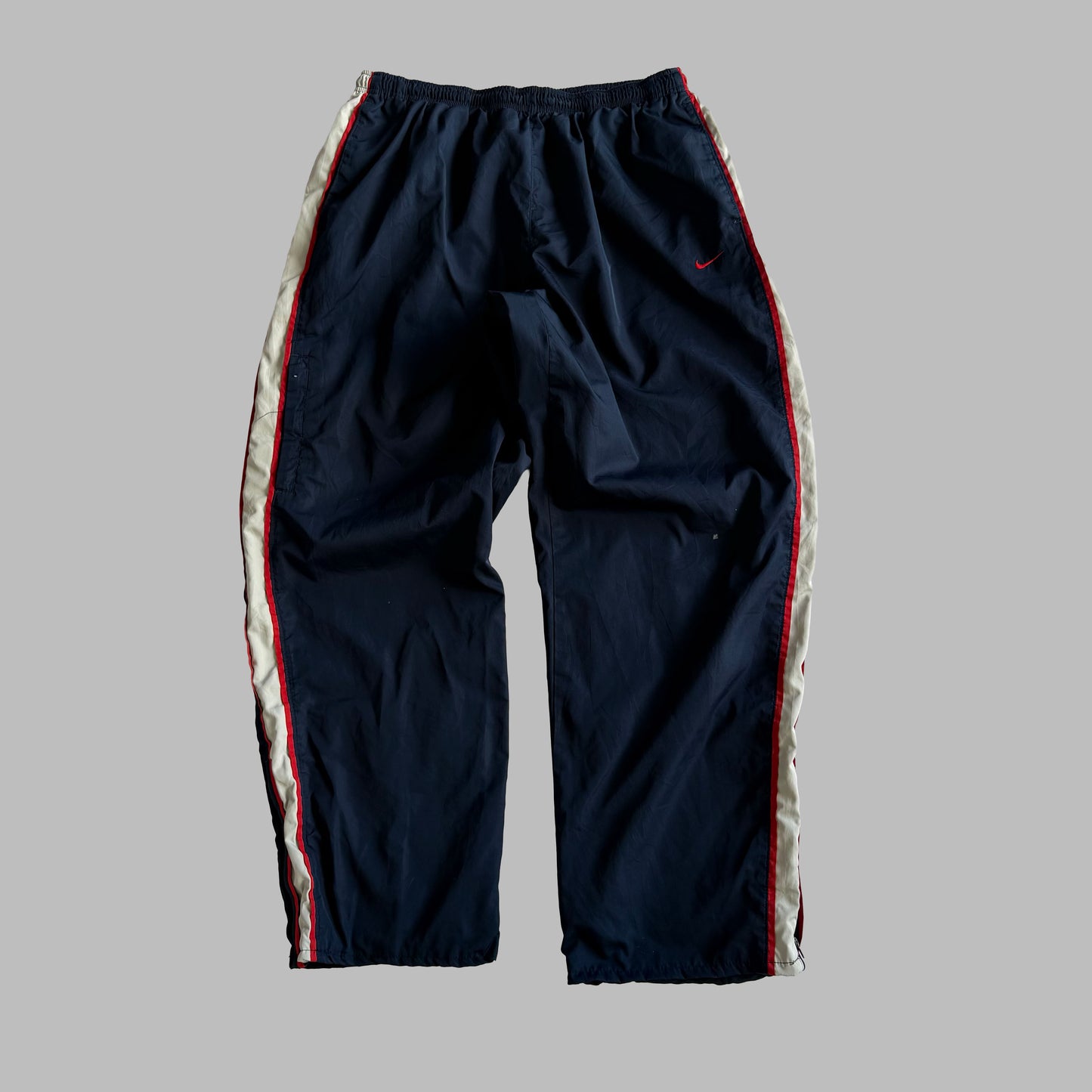Y2K Nike Wide Leg Striped Track Pants - XL