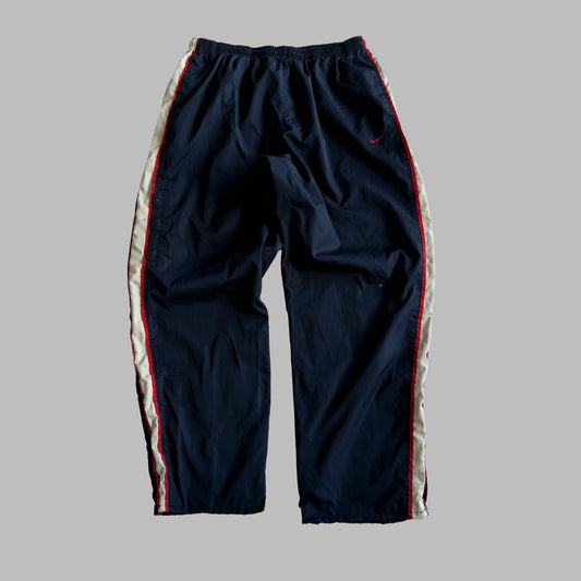 Y2K Nike Wide Leg Striped Track Pants - XL
