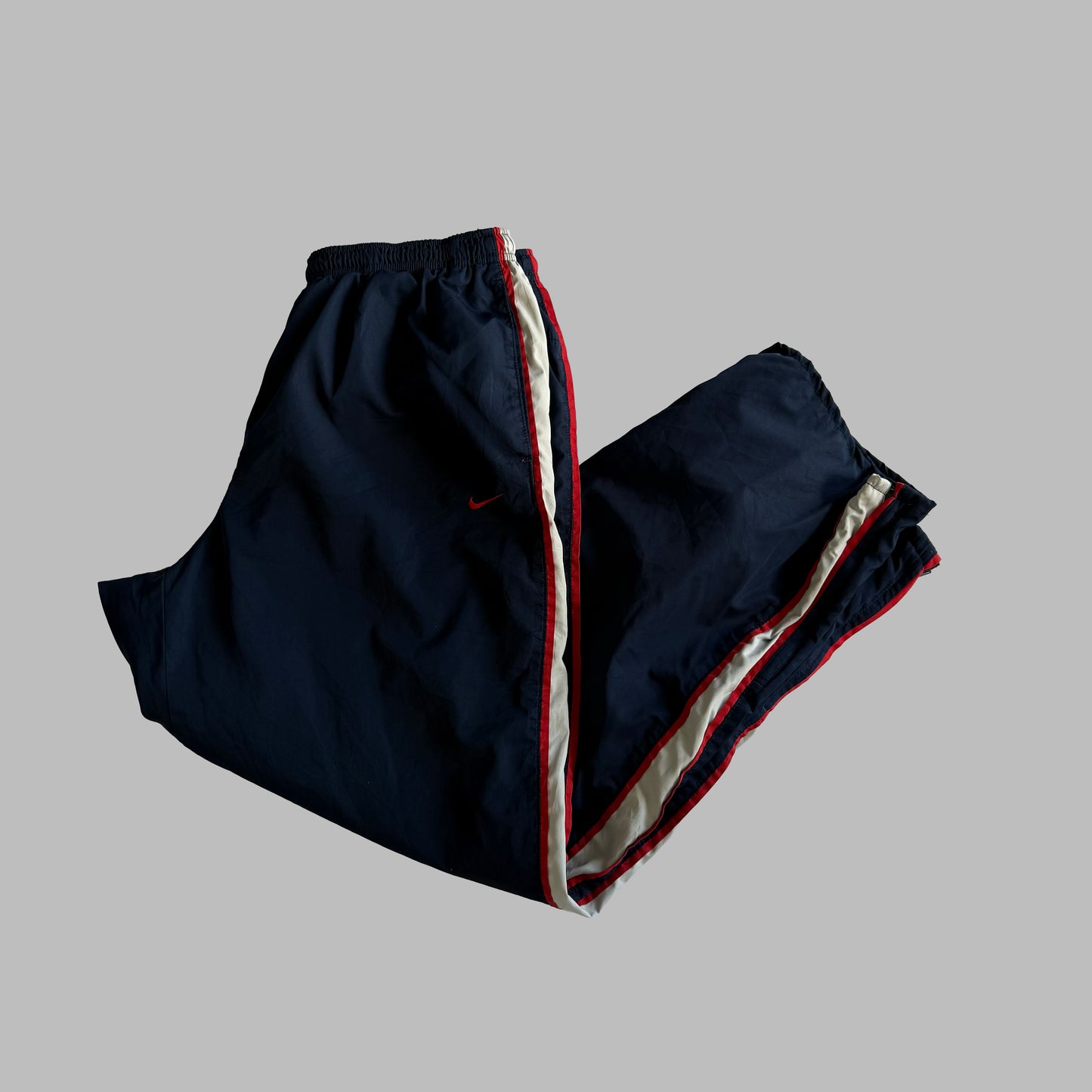 Y2K Nike Wide Leg Striped Track Pants - XL