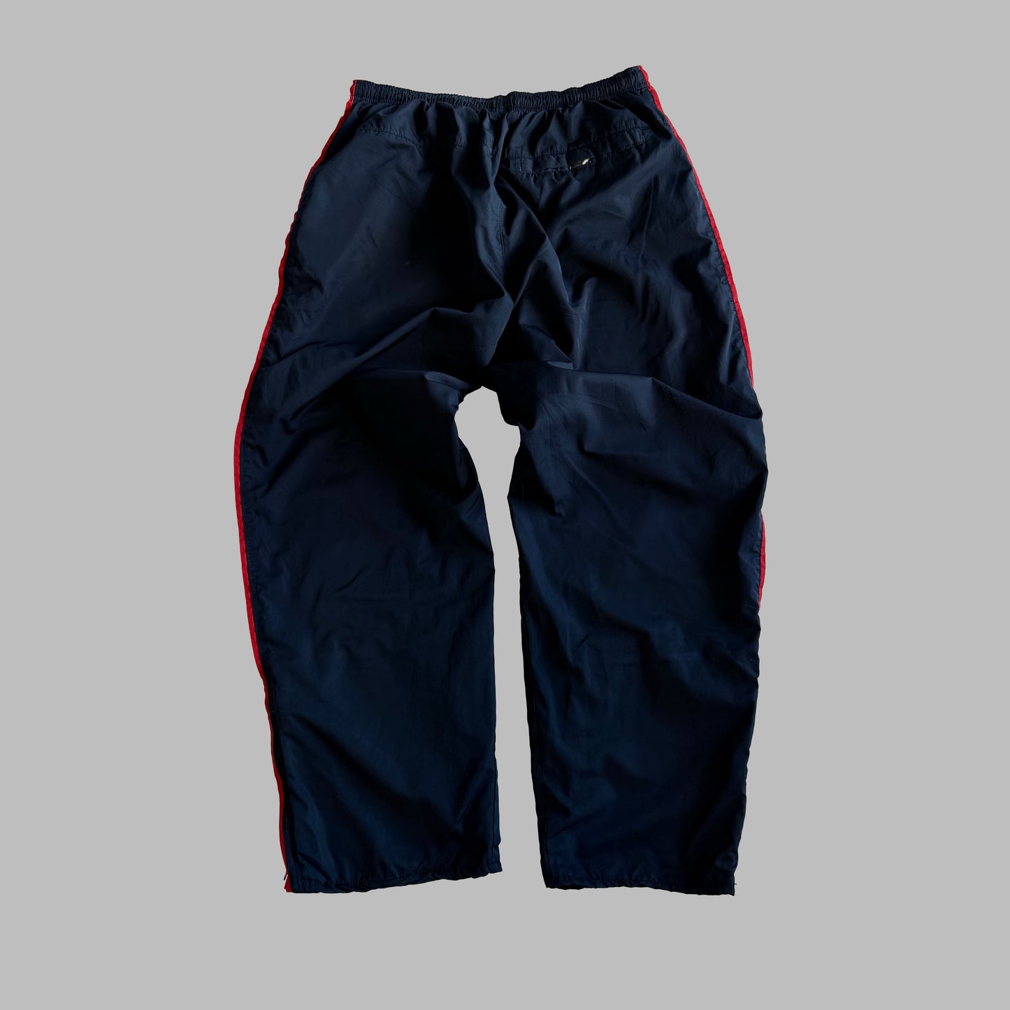 Y2K Nike Wide Leg Striped Track Pants - XL