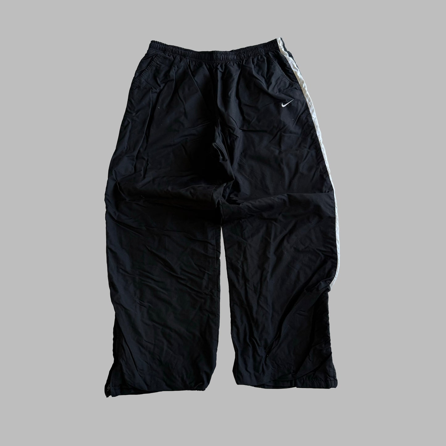 Y2K Nike Wide Leg Striped Track Pants - XL