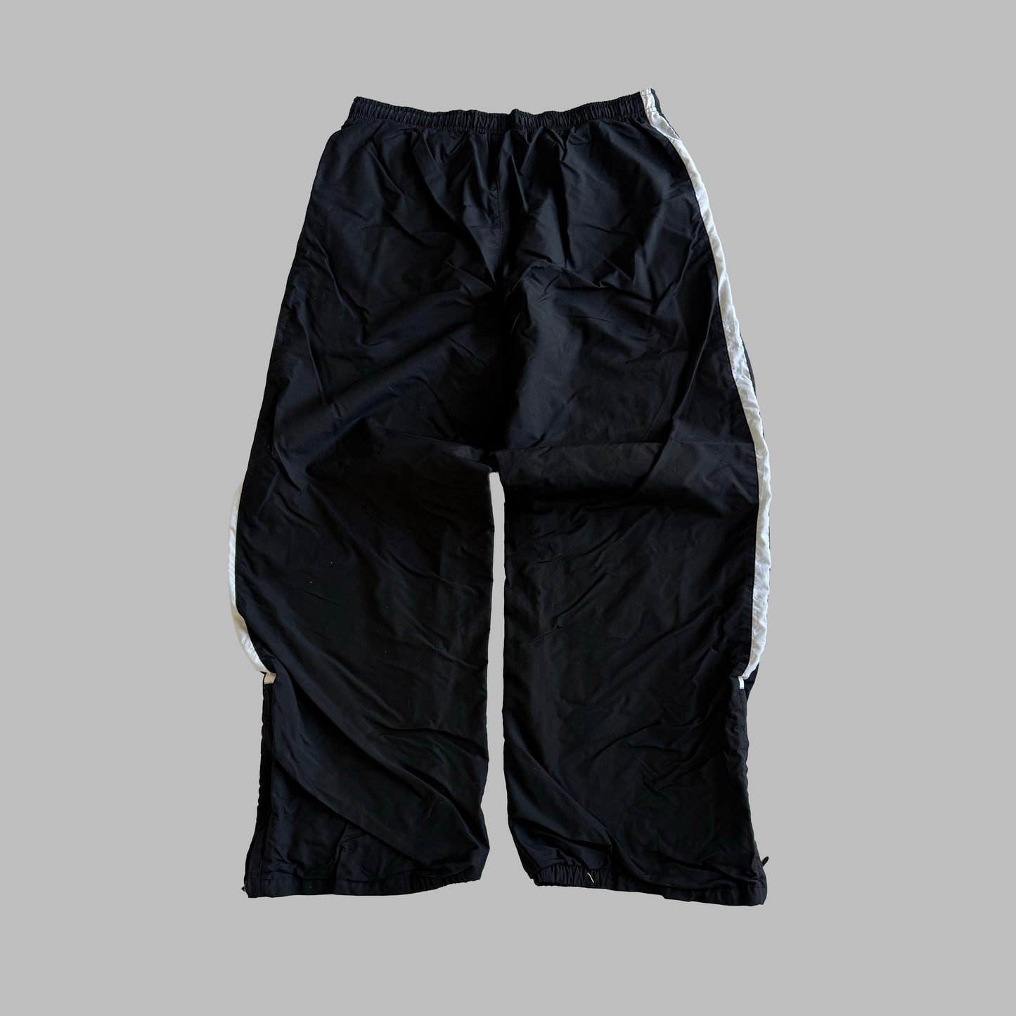 Y2K Nike Wide Leg Striped Track Pants - XL