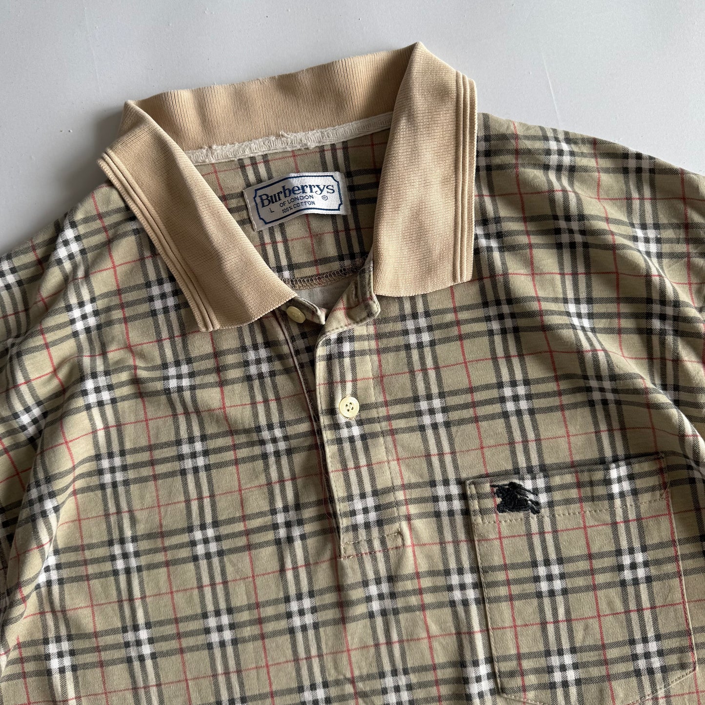 Burberry Polo Shirt - Large