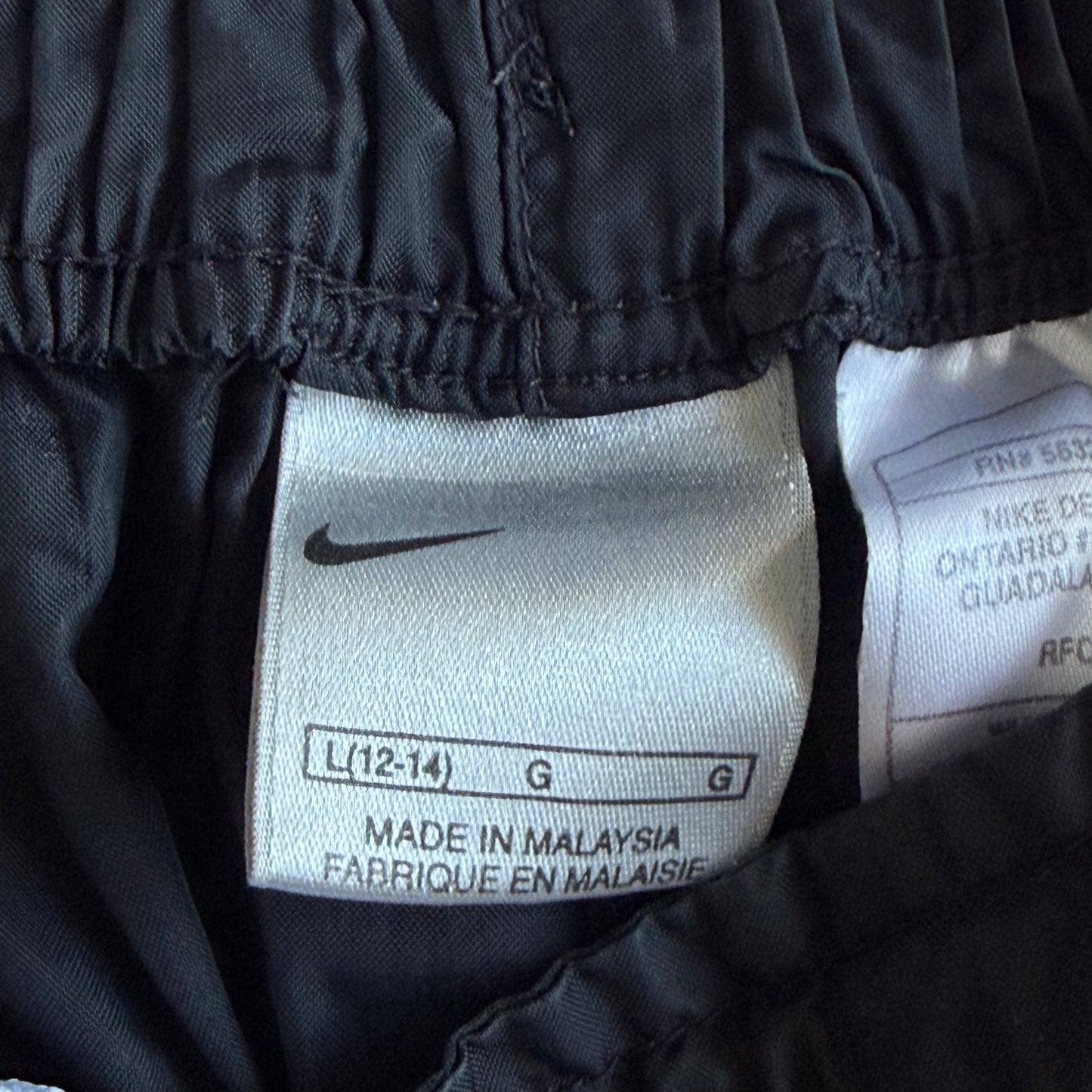 Y2K Nike Wide Leg Striped Track Pants - L