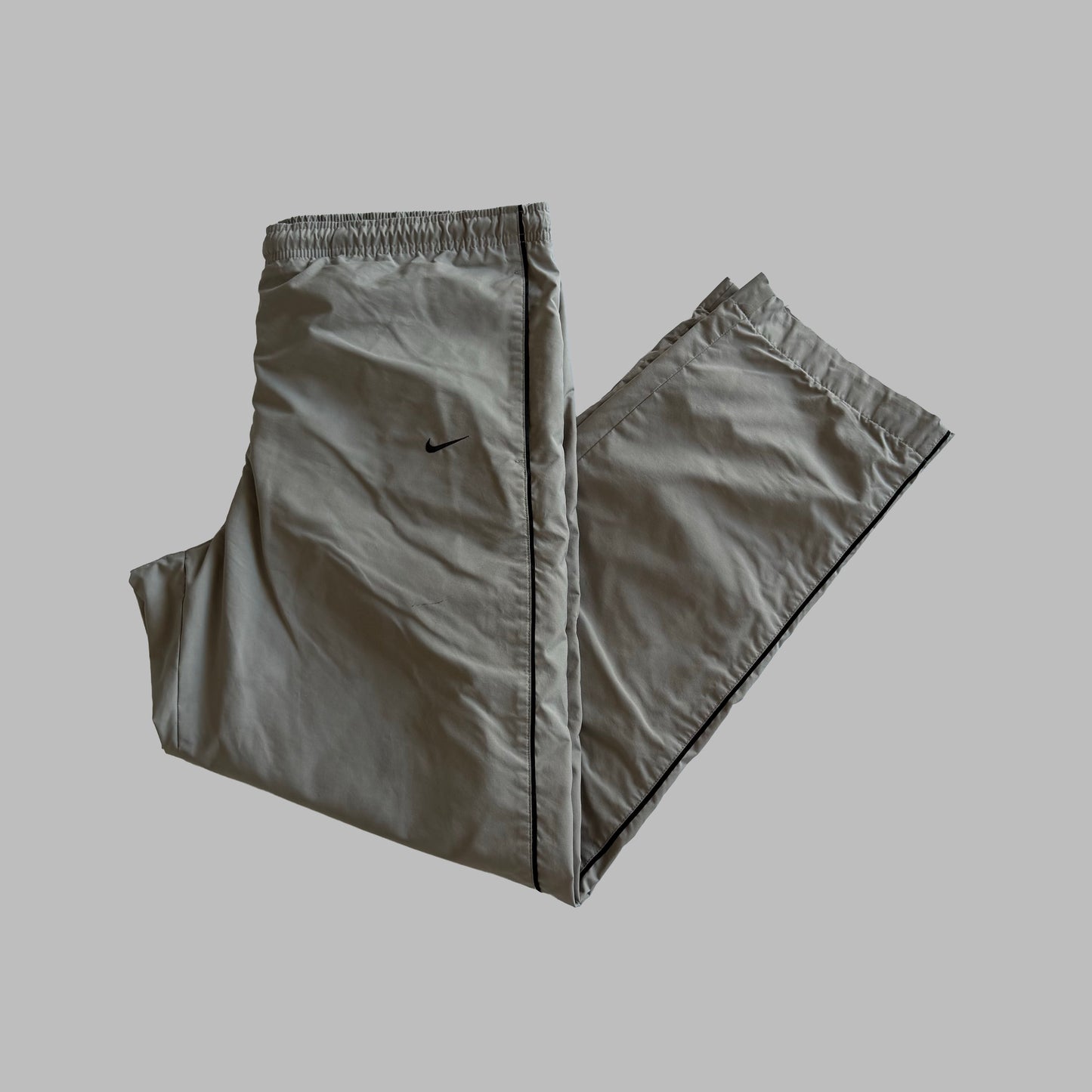 Y2K Nike Wide Leg Spell Out Track Pants - M
