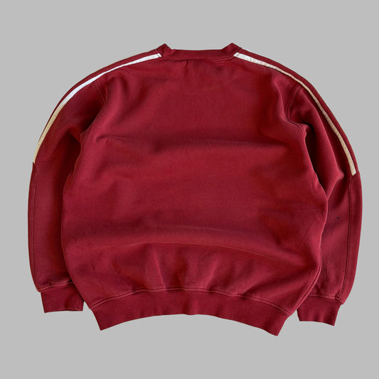 90s Adidas Classic Three Stripe Sweatshirt - L