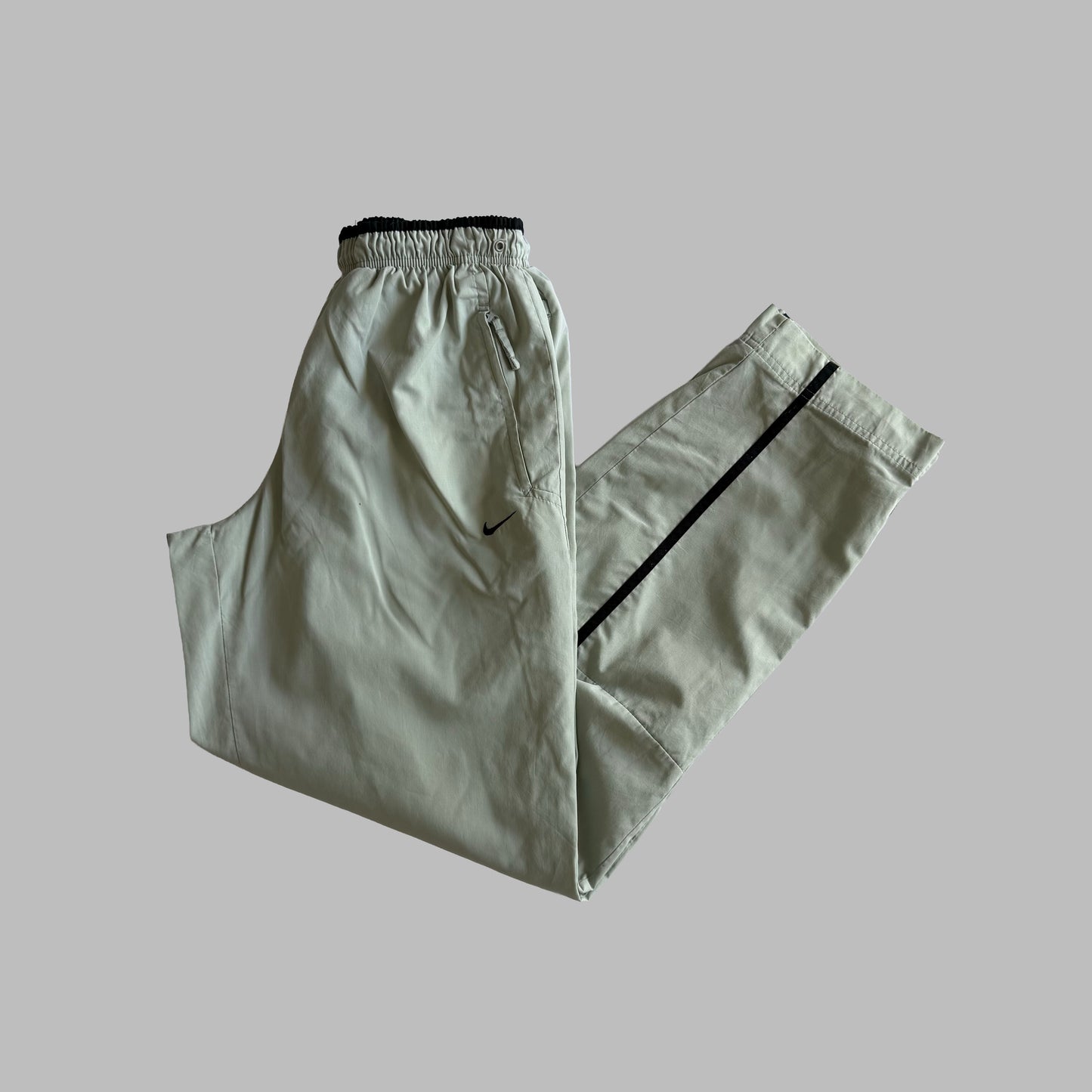 Y2K Nike Baggy Swoosh Track Pants - S