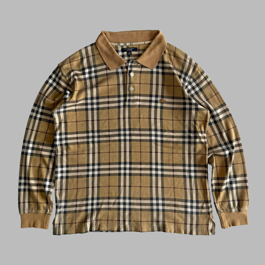 Burberry Long Sleeve Polo Shirt - Small