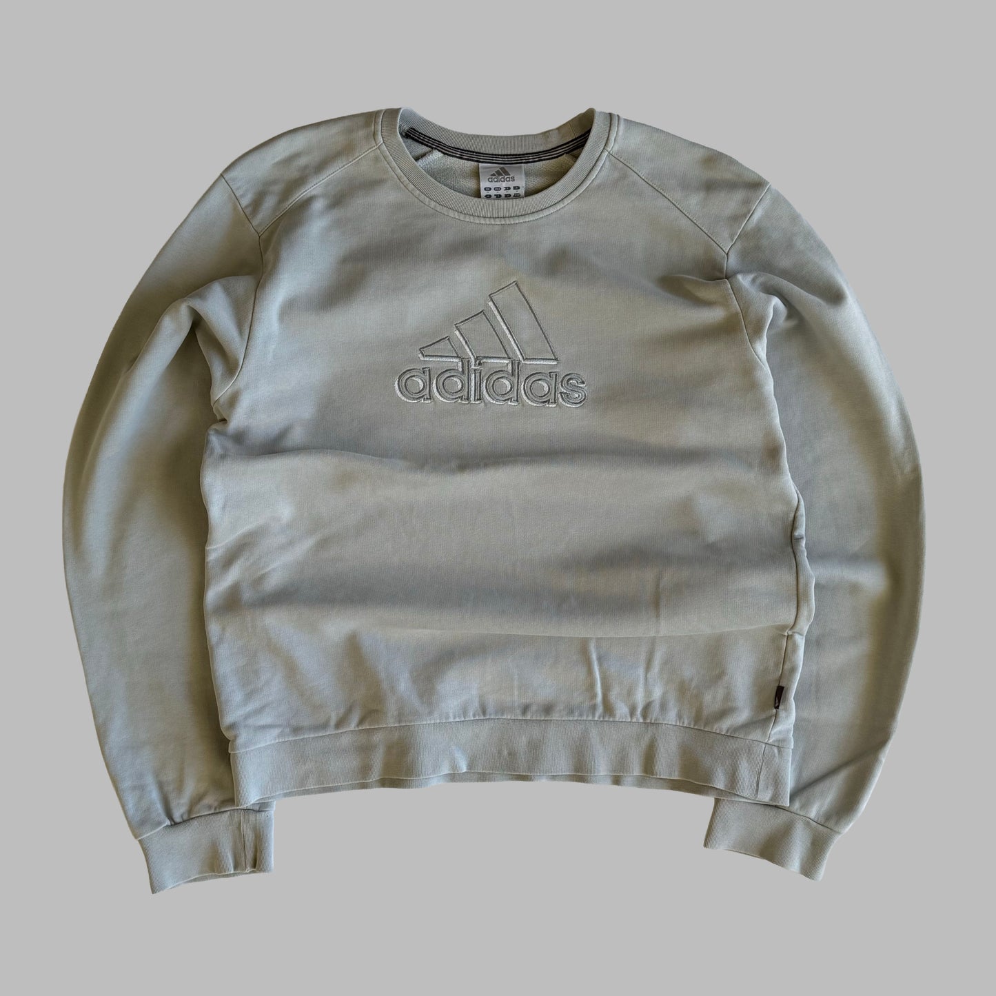 Y2K Adidas Classic Embroidered Sweatshirt - M