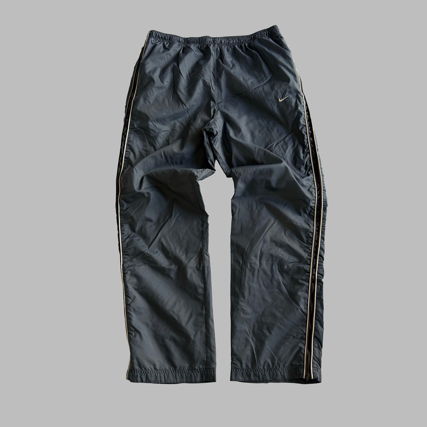 Y2K Nike Wide Leg Striped Track Pants - XL