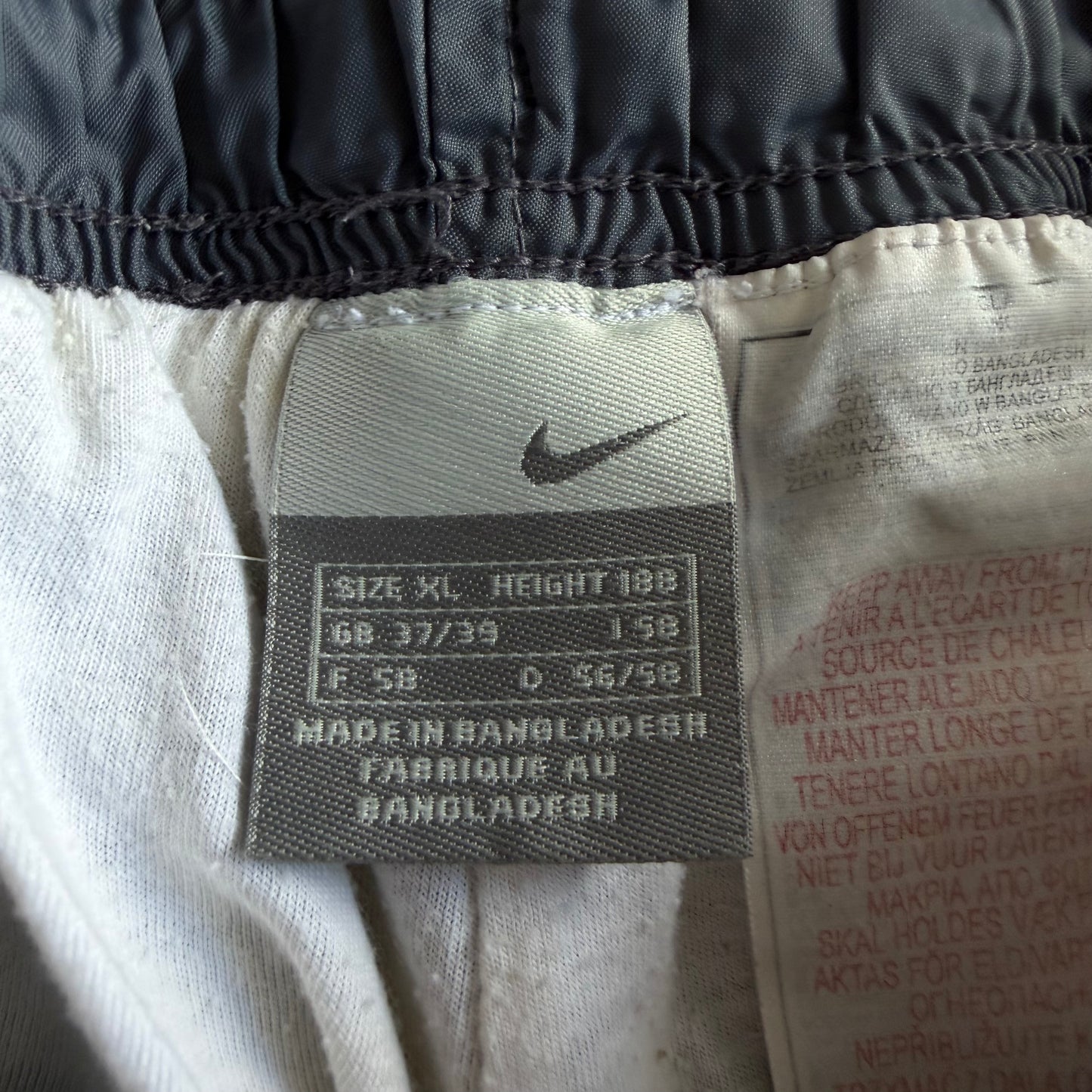 Y2K Nike Wide Leg Striped Track Pants - XL