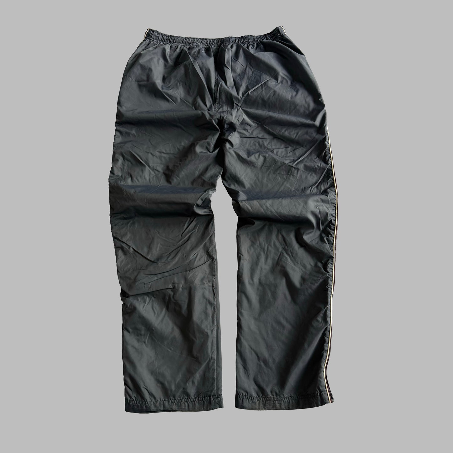 Y2K Nike Wide Leg Striped Track Pants - XL