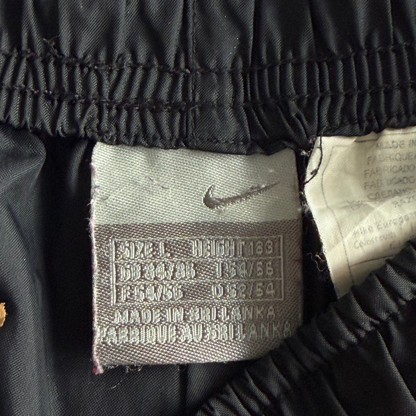 Y2K Nike Wide Leg Striped Track Pants - L