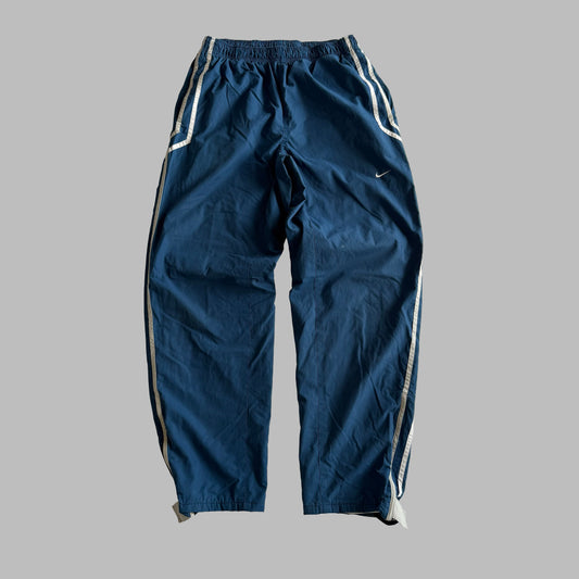 Y2K Nike Wide Leg Striped Track Pants - L