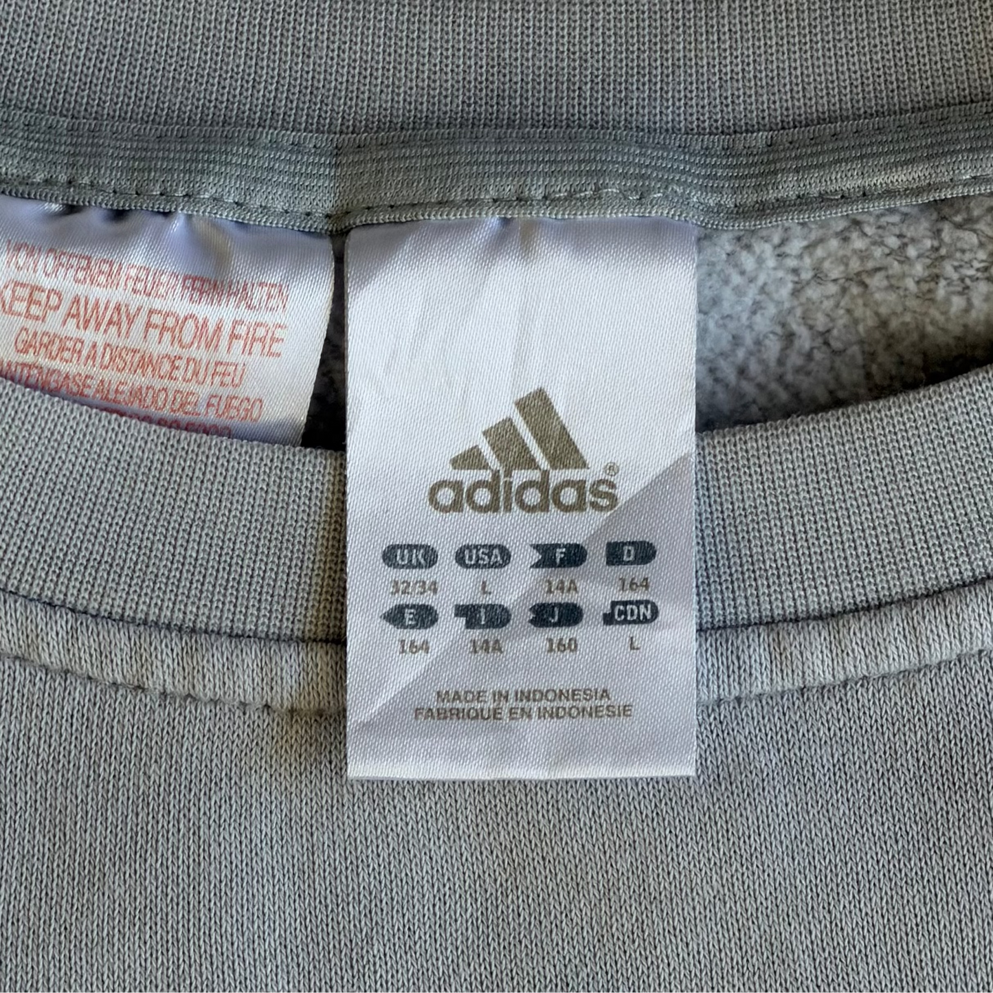 Y2K Adidas Three Stripe Panelled Sweatshirt - XS