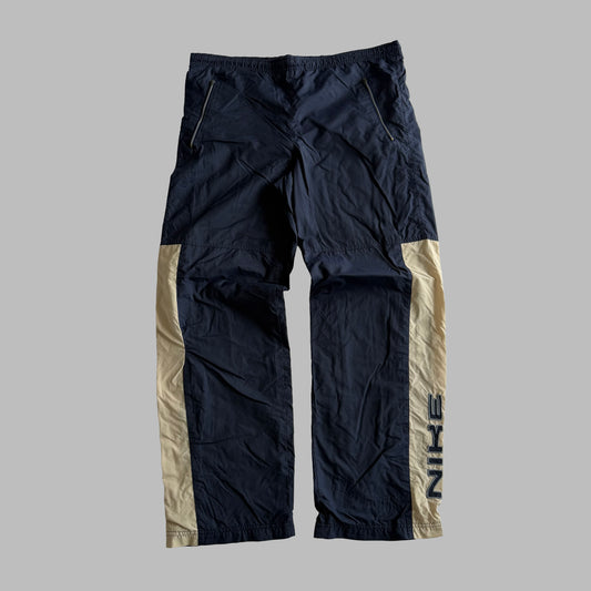 Y2K Nike Wide Leg Spell Out Track Pants - L