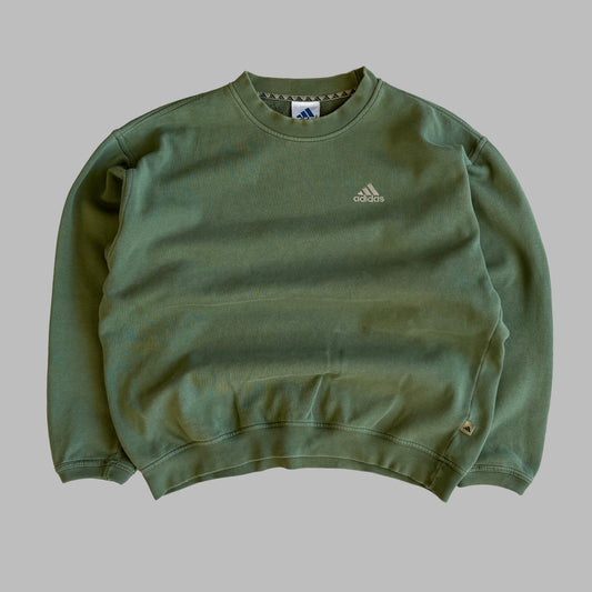 90s Adidas Minimal Classic Sweatshirt - S