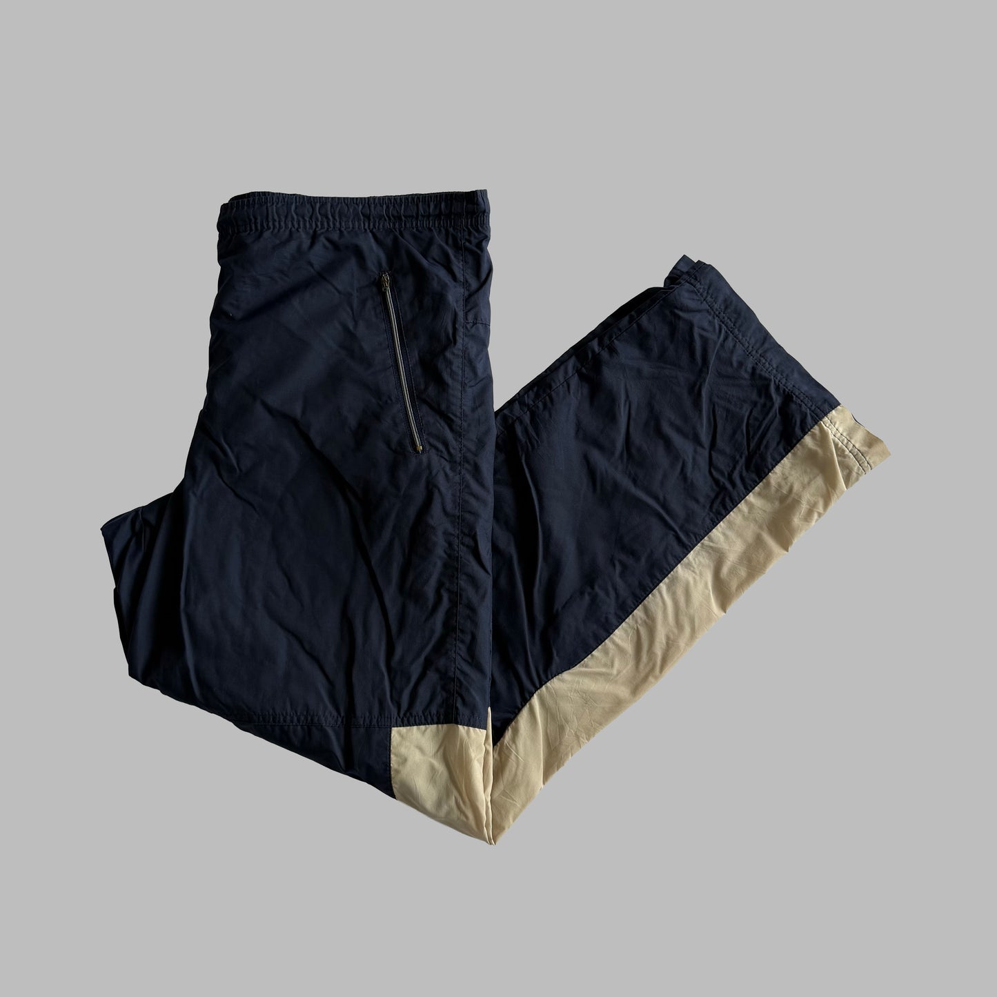 Y2K Nike Wide Leg Spell Out Track Pants - L