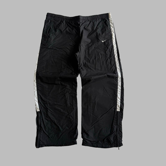 Y2K Nike Wide Leg Striped Track Pants - L