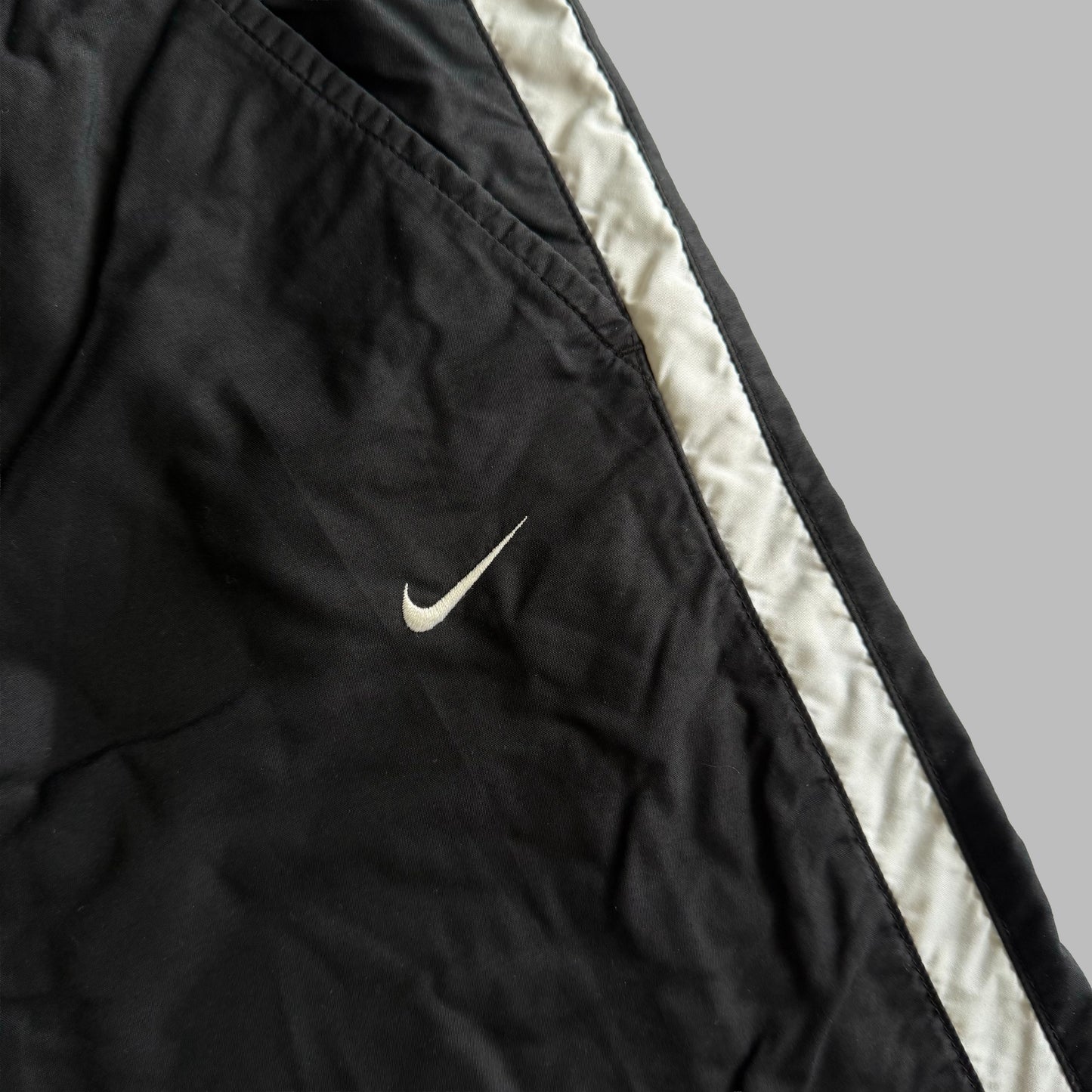 Y2K Nike Wide Leg Striped Track Pants - L