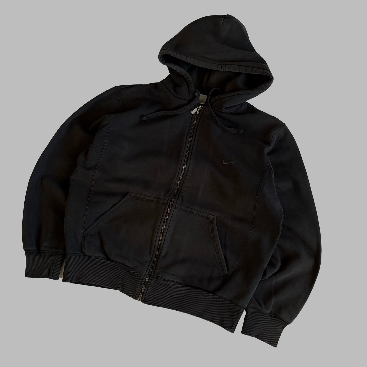 Y2K Nike Classic Single Swoosh Hoodie - M