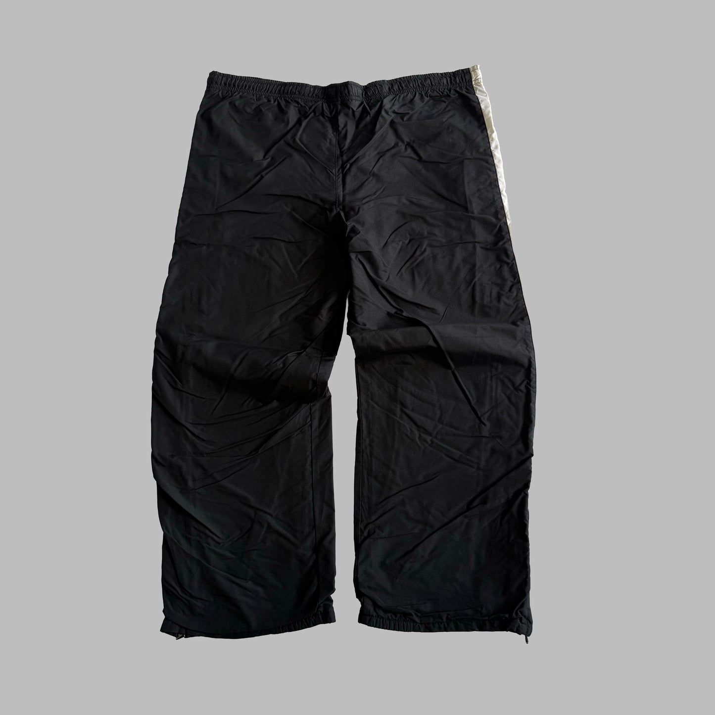 Y2K Nike Wide Leg Striped Track Pants - L