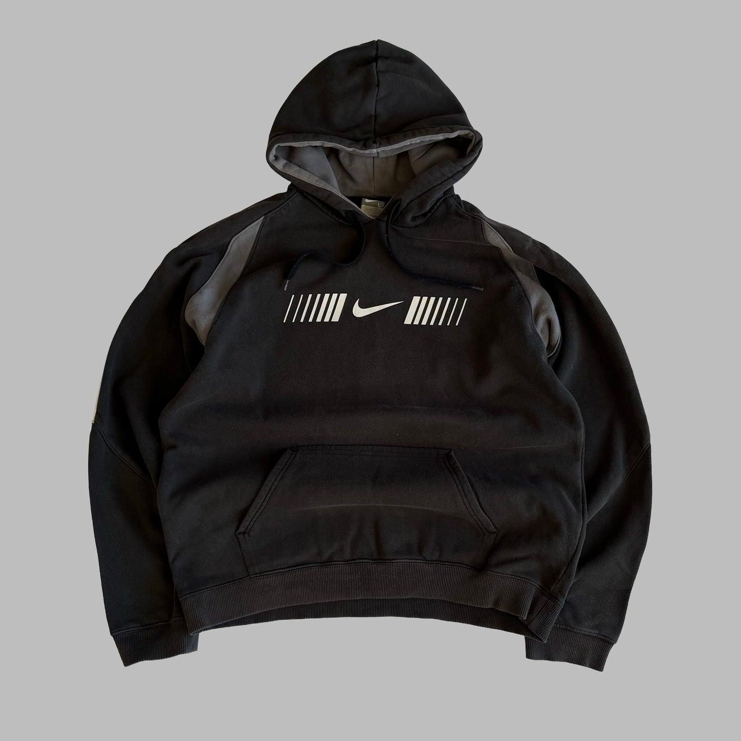 Y2K Nike Printed Hoodie - L